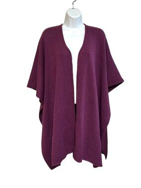 Pour Vous Alpaca Classic Ruana STRAIGHT EDGE Wrap Scarf Peruvian luxury shawl